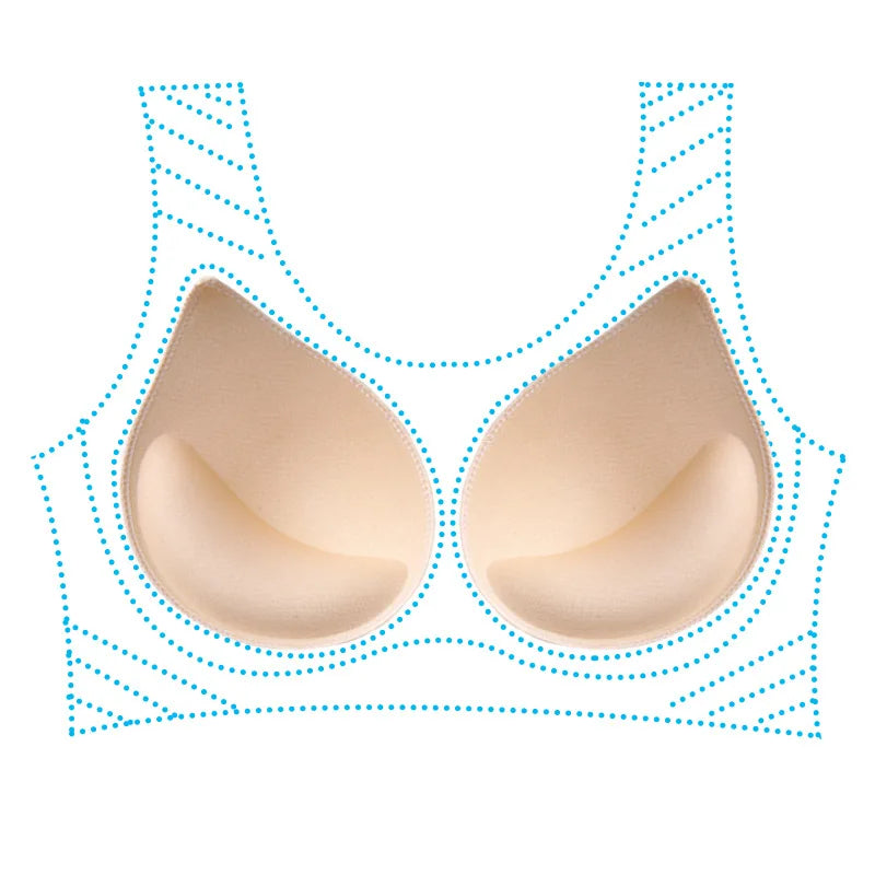 Chest Enhancers Bra Foam Insert Chest Cup Intimates Accessories Sponge Bra Pads Swimsuit Breast Push Up Bra Padding