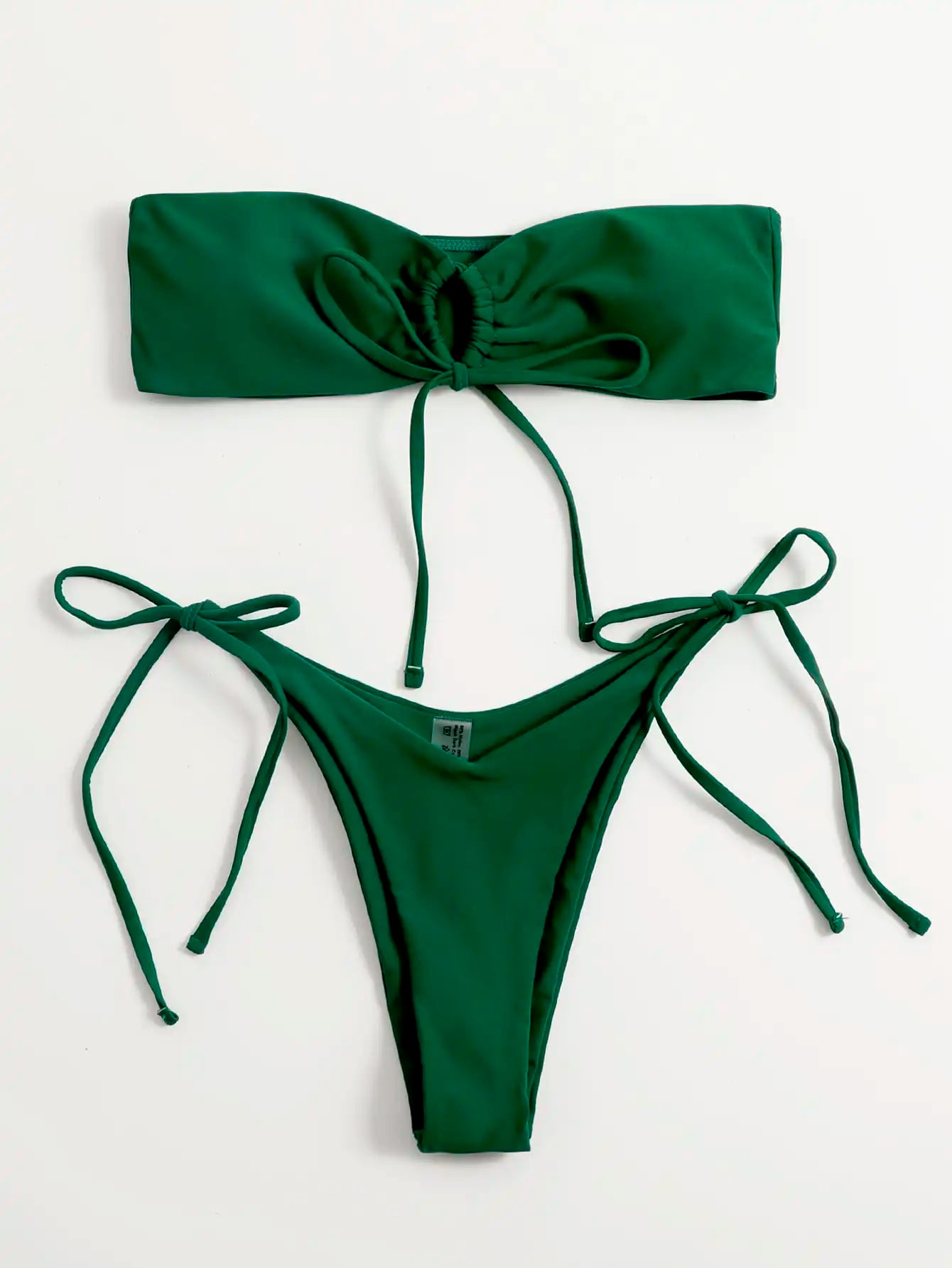 Sexy Bikini 2023 Bandeau Swimsuit Female Swimwear Women Bandage Mini Thong Bikini Set Bather Swimming Beachwear for Bathing Suit