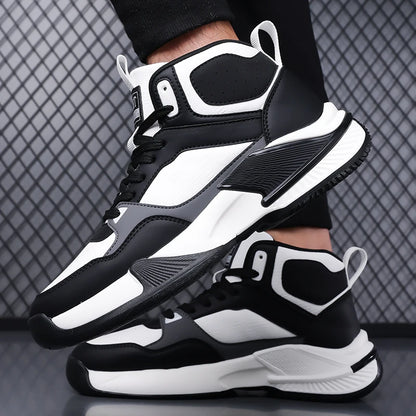 Modern Classic: Men's Lightweight Walking Sneakers with Enhanced Flexibility