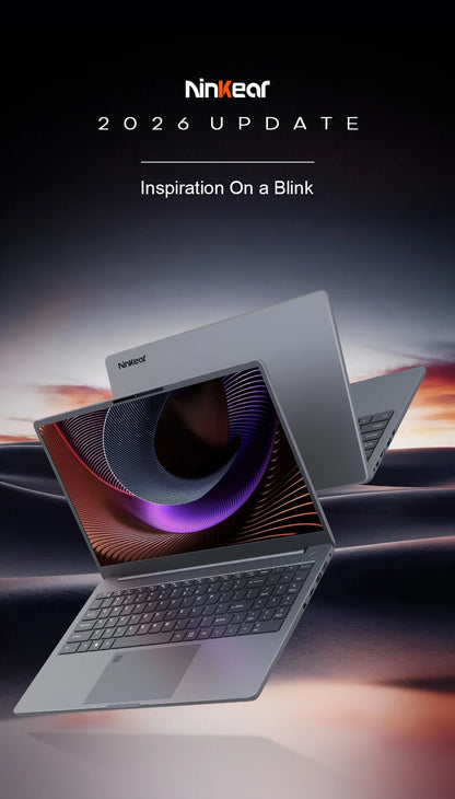 Ninkear A15 Plus 2026 Gaming Laptop Computers AMD Ryzen™ 7 5825U 4.5Ghz 15.6' FHD IPS 16GB DDR4 + 1TB SSD Backlit Keyboard FP Unlock