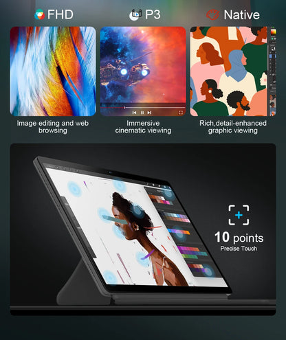 Ninkear T40 Laptop Touchscreen 2 in 1 Tablet Intel N100 14 Inch Fhd 16Gb Ddr5+512Gb Ssd Wifi 6 Rgb Backlit Keyboard with Stylus