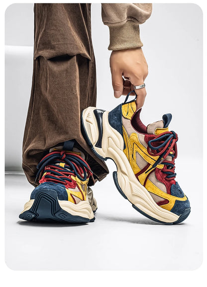 Male Sneakers Casual Sneaker Soft and Comfortable Sports and Leisure Shoes for Men Platform Sports Shoes Wear-resistant Fashion