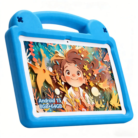 ANRY R16Pro Kids Tablet 10 Inch Android 15 Tablet 8GB(3+5GB) 64GB ROM Dual Camera Learning Education Tablet PC Gift for Children
