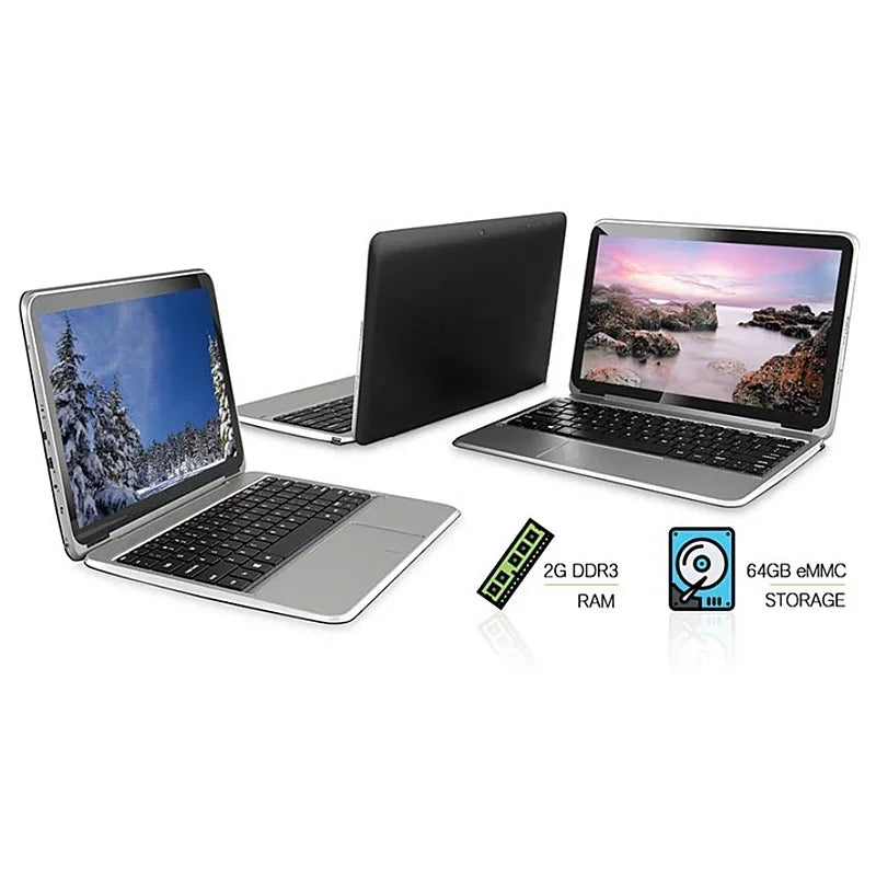 11.6" Tablet PC Flexx 11A 2GB DDR+64GB With Docking Keyboard  Windows 10 x5-8300 CPU 1366*768 IPS Dual Cameras HDMI-Compatible