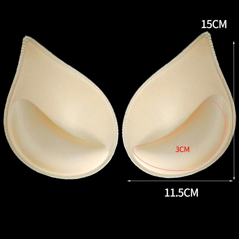 Chest Enhancers Bra Foam Insert Chest Cup Intimates Accessories Sponge Bra Pads Swimsuit Breast Push Up Bra Padding