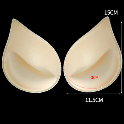 Chest Enhancers Bra Foam Insert Chest Cup Intimates Accessories Sponge Bra Pads Swimsuit Breast Push Up Bra Padding