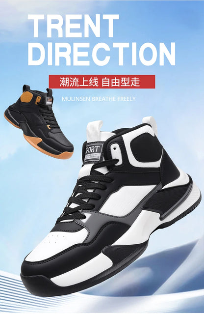 Modern Classic: Men's Lightweight Walking Sneakers with Enhanced Flexibility
