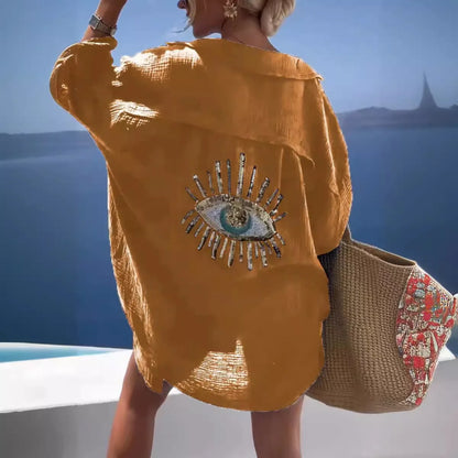 Women's Swimming Suit 2026 Beach Wear Dress Bathing Cover Ups Tunic Swimsuit Flip Collar Casual Fashion Shirt Polyester Spandex