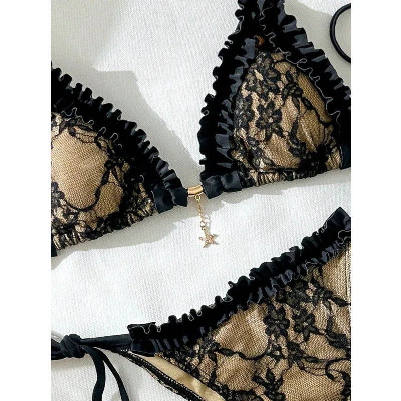 Lace Sexy Bikinis 2026 Women Swimwear Female Swimsuit For Swimming Wear Bathing Suits Brazilian Bikini Set Beachwear Pool Bather