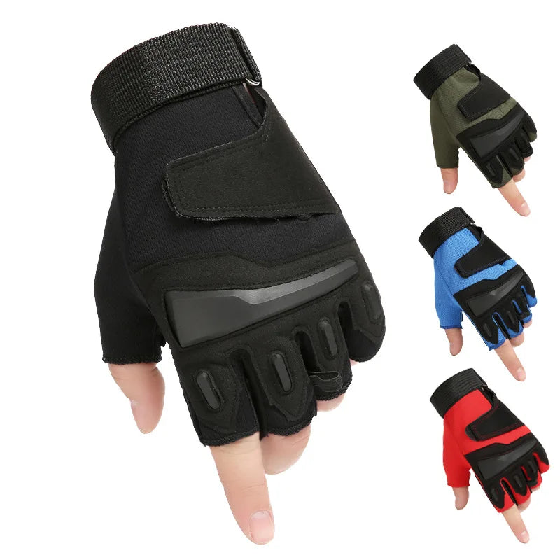 Cycling Tactical Gloves Half Finger Men Women Outdoor Fitness Gloves Spring Summer Anti Slip Wear-Resistant Gym Dumbbells Gloves