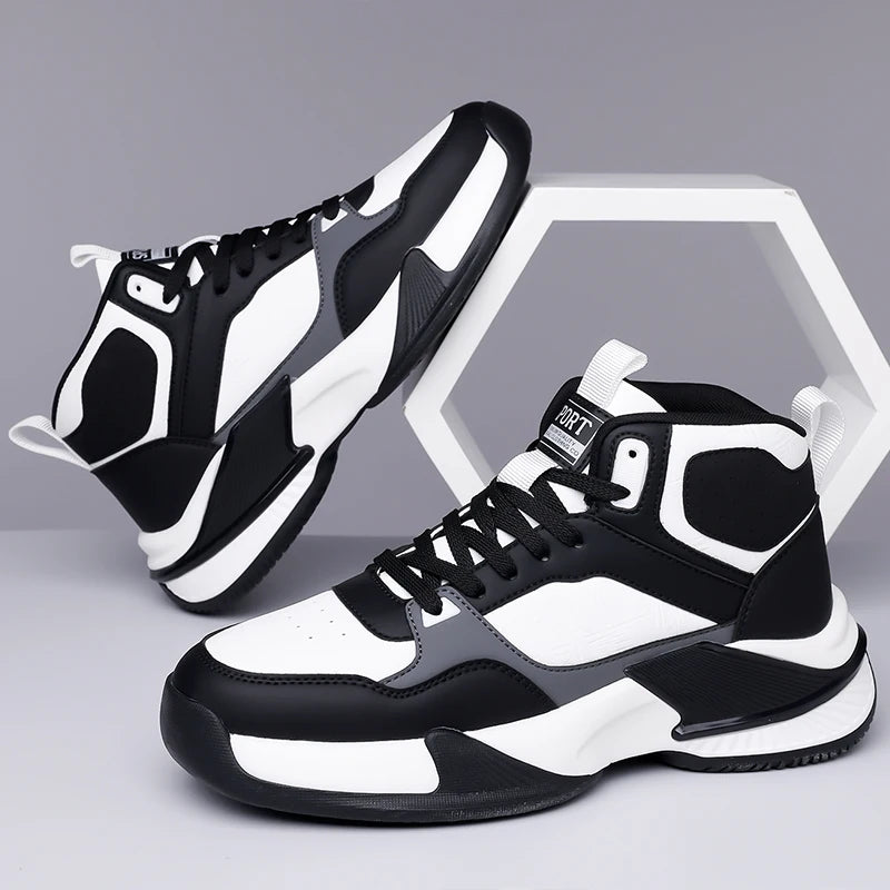 Modern Classic: Men's Lightweight Walking Sneakers with Enhanced Flexibility