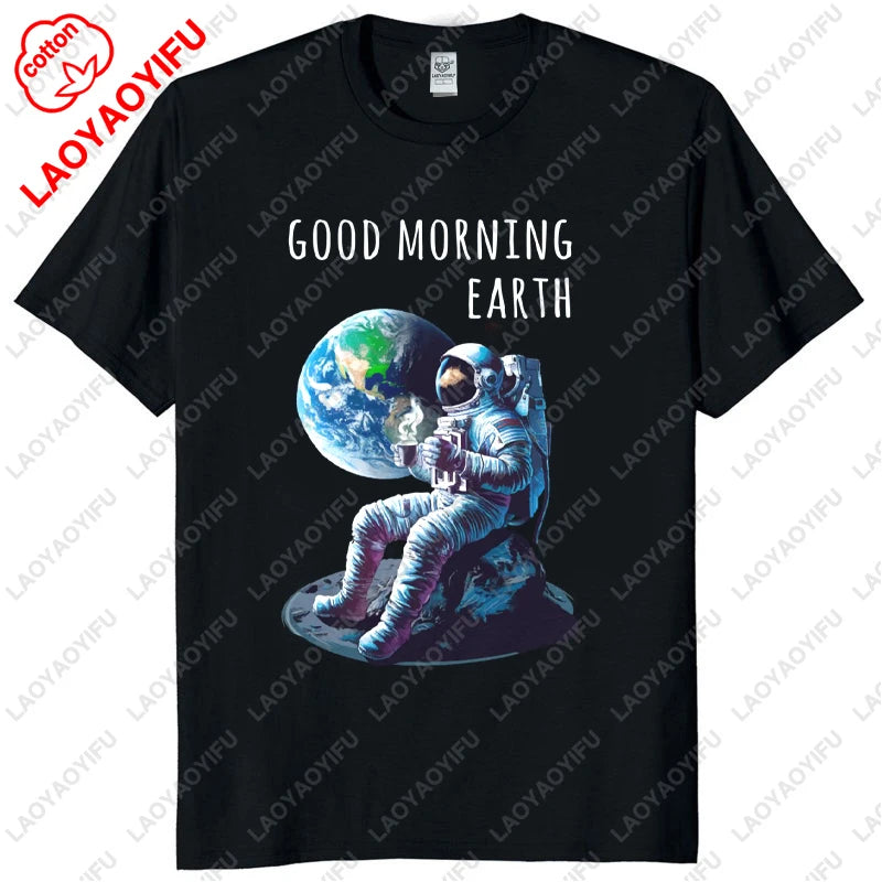 Funny Flat Earth Astronaut Well That Sucks T-Shirt Retro Male T Shirts Summer Breathable Outdoors Woman Man Graphic T Shirts