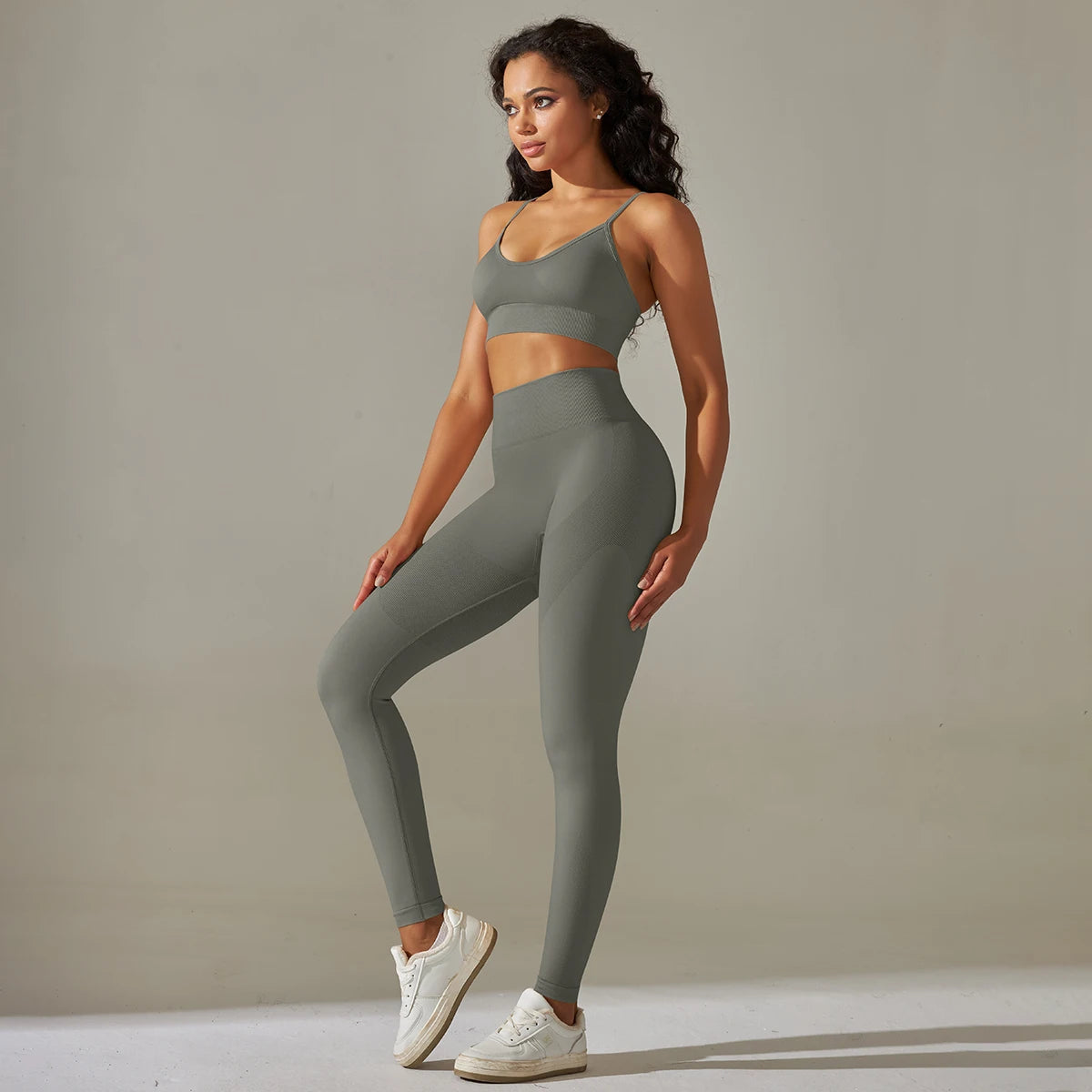 Yoga Leggings Set Workout Outfits for Women Sport Bra Leggings Seamless High Waist Yoga Leggings Sets Fitness Gym Clothing Wear