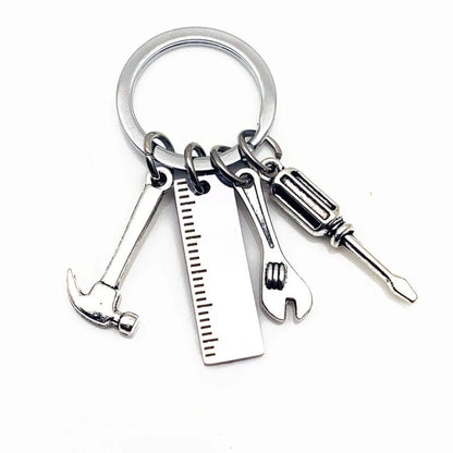 Dad Letters Dad Letters Keychains Hammer Screwdriver Dad Letters Keyring Papa Wrench Father's Day Pendant Handbag Decor