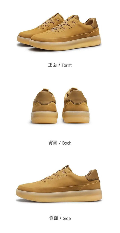 Skateboarding Sports Shoes Classic White Sneakers for Men Comfort Leather Sneakers Fashion Running Outdoor Casual Walking Shoe