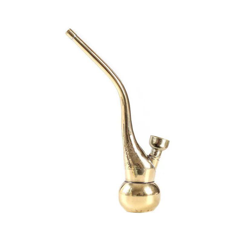 2025 New 1Pcs Held 2-purpose Mini Hookah Brass Portable Tobacco Shisha Water Pipes for Smoking Cigarette Accessories