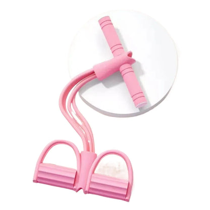 6-Tube Resistance Bands Set with Foam TPE Yoga Pedal Puller Sport At Home Shoulder Opening 8-Line Tension Rope Fitness Equipment