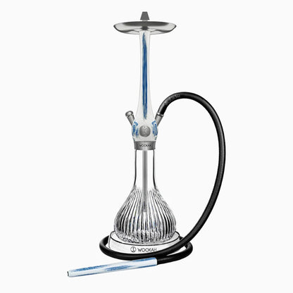 Wookah Hookah Shisha Set High Quality Wooden Large Hookah with Glass Bottle Single Pipe