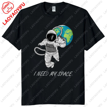 Funny Flat Earth Astronaut Well That Sucks T-Shirt Retro Male T Shirts Summer Breathable Outdoors Woman Man Graphic T Shirts