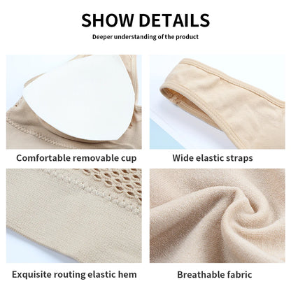 Plus Size Seamless Backless Push Up Bra