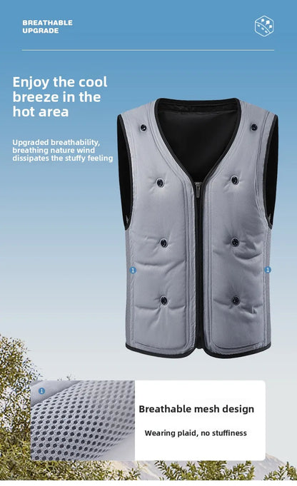Premium Cooling Jacket with Custom Logo AirConditioned Vest for Couples Ideal Outdoor Workwear & Protection Gear