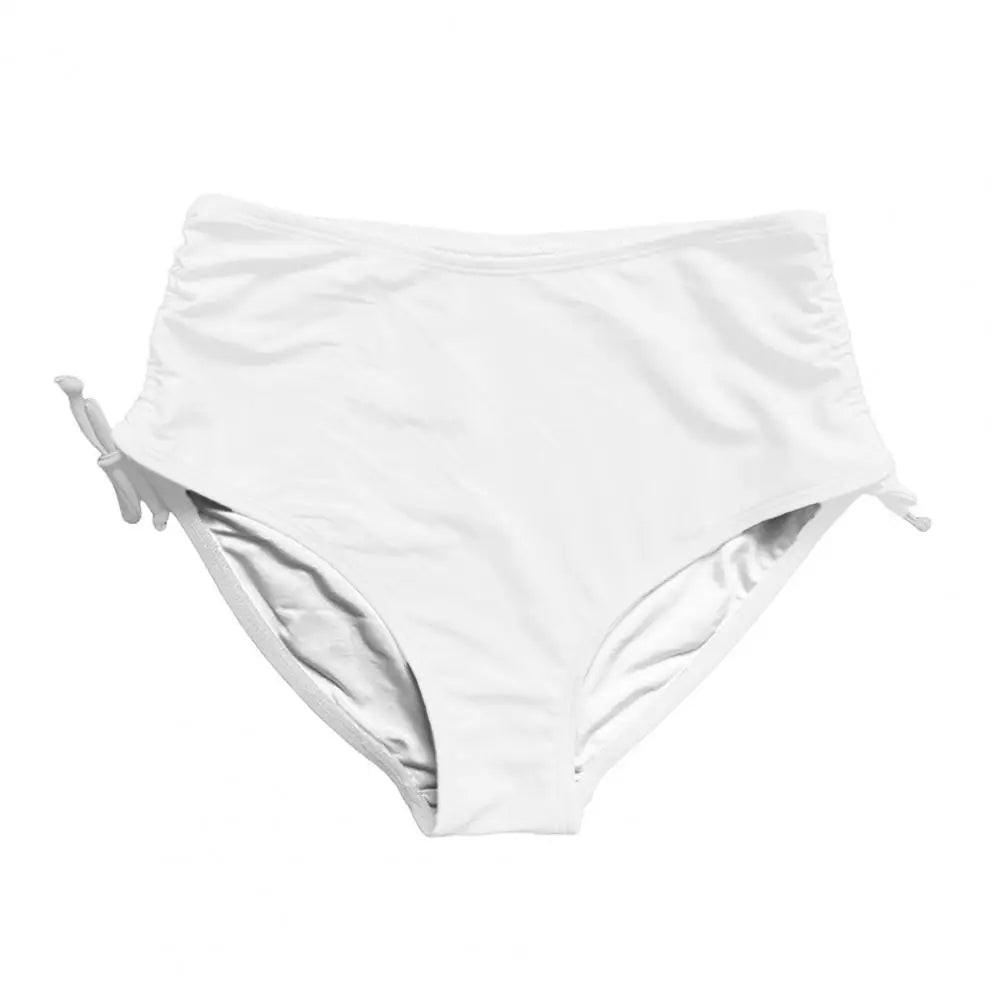Women Swim Shorts V Cut Drawstring Bikini Swimsuit Bottom Adjustable Ruched Side Boyshorts Bathing Suit Board Shorts