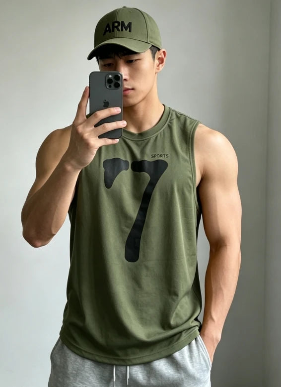 Running Tank Top Men Summer Sport Gym Vest Quick Dry Training Tanktop Workout Singlets Man Fitness Bodybuilding Sleeveless Shirt