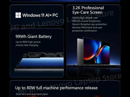 【NEW】Xiaomi REDMI Book Pro 16 2026 Ultra5-338H/UltraX7-358H 32GB+1TB 16inch 3.2K 165Hz Screen