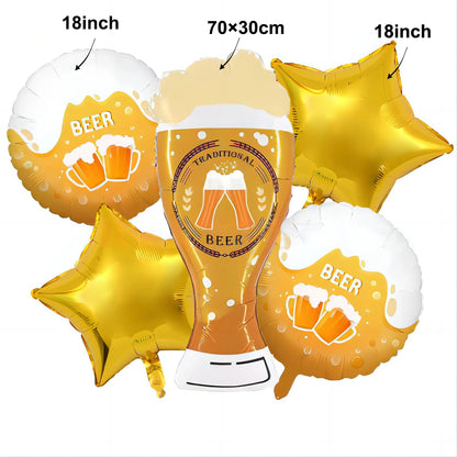 Super Dad Balloons Happy Father's Day Champagne Foil Helium Ball Champagne Beer Ballon Father's Day Gifts Supplies Globos