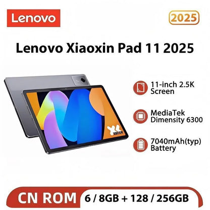 Original Lenovo Xiaoxin Pad 11 2025 Tab 128GB 256GB ROM MTK Dimensity 6300 11" 2.5K Screen 7040mAh WIFI Pads Tablet CN Version