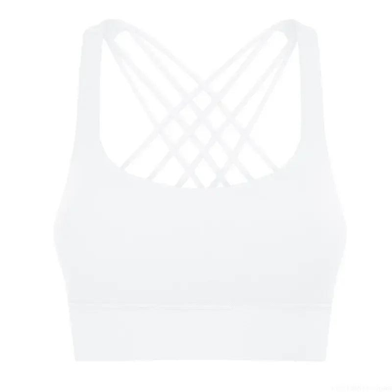 Quick Dry Cross Back Crop Running Bra