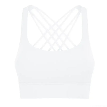 Quick Dry Cross Back Crop Running Bra