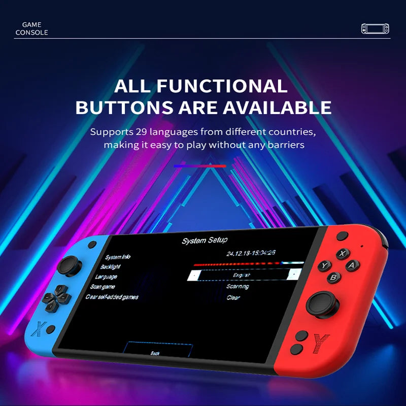 G90 retro arcade handheld console offers long battery life and a lightweight, portable design, and can be connected to a TV, mak