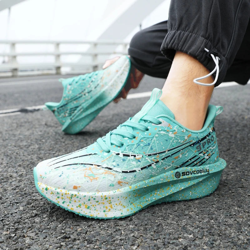 Men's Sneakers Trend Walking Speciality Carbon Board Marathon Sports Shoes Male Running Athletic Nonskid Sneakers﻿ For Women