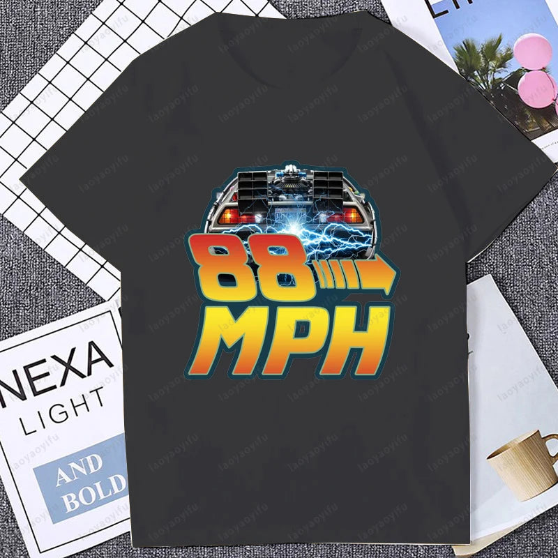 Mens Clothing  Doc Brown Back To The Future Back To The Future 1.21 Gigawatts Fun Tops Tee T Shirt Loose Tops T-Shirt