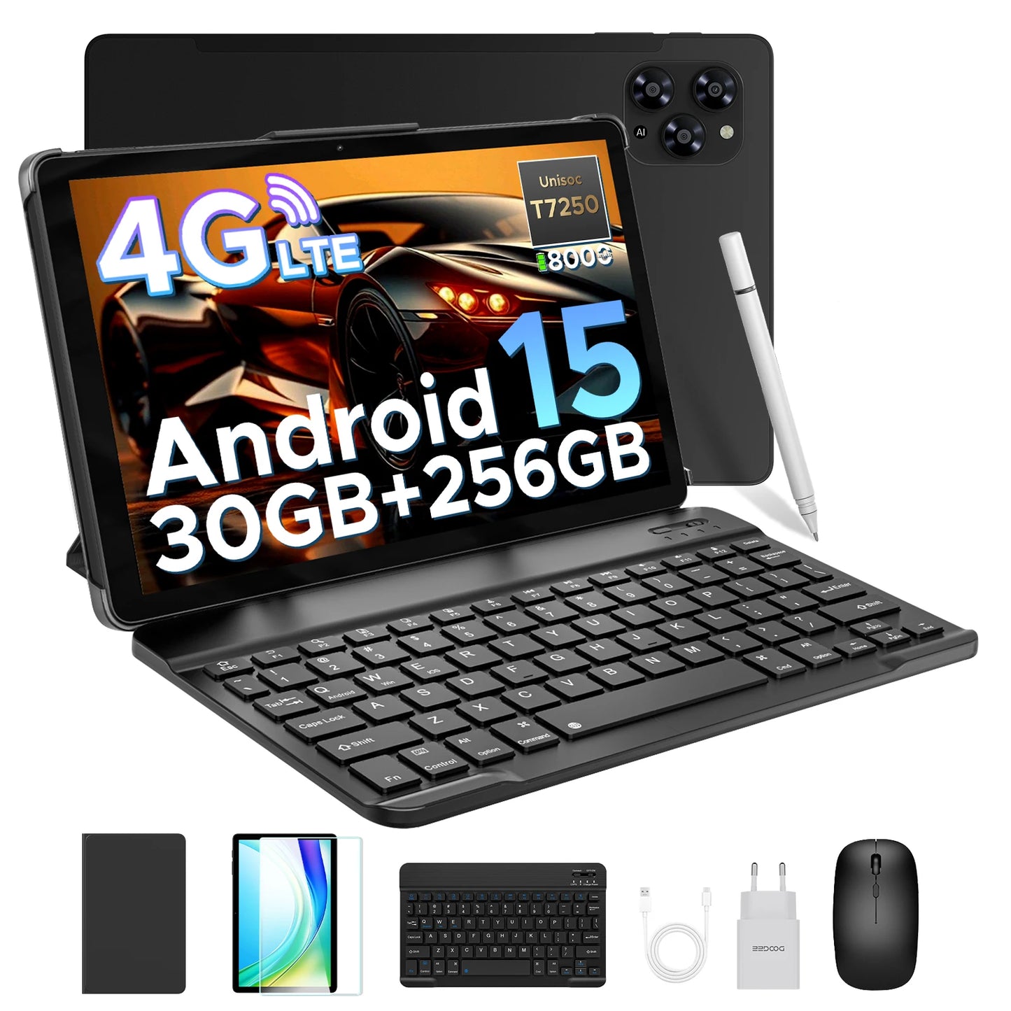 【Brand+】Doogee Tab G6 Tablet Pc 11 Inch Android 15 30Gb Ram(6+24) 256Gb Rom 8000Mah Battery Dual Speakers Support Widevine