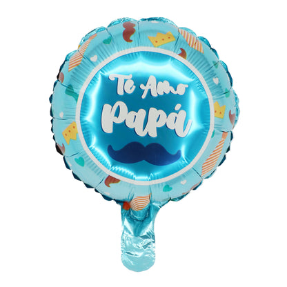 10pcs 10inch Happy Father's Day Foil Balloons Fathers Day Spanish Te Amo Papa Air Globos For Father Birthday Party Decorations
