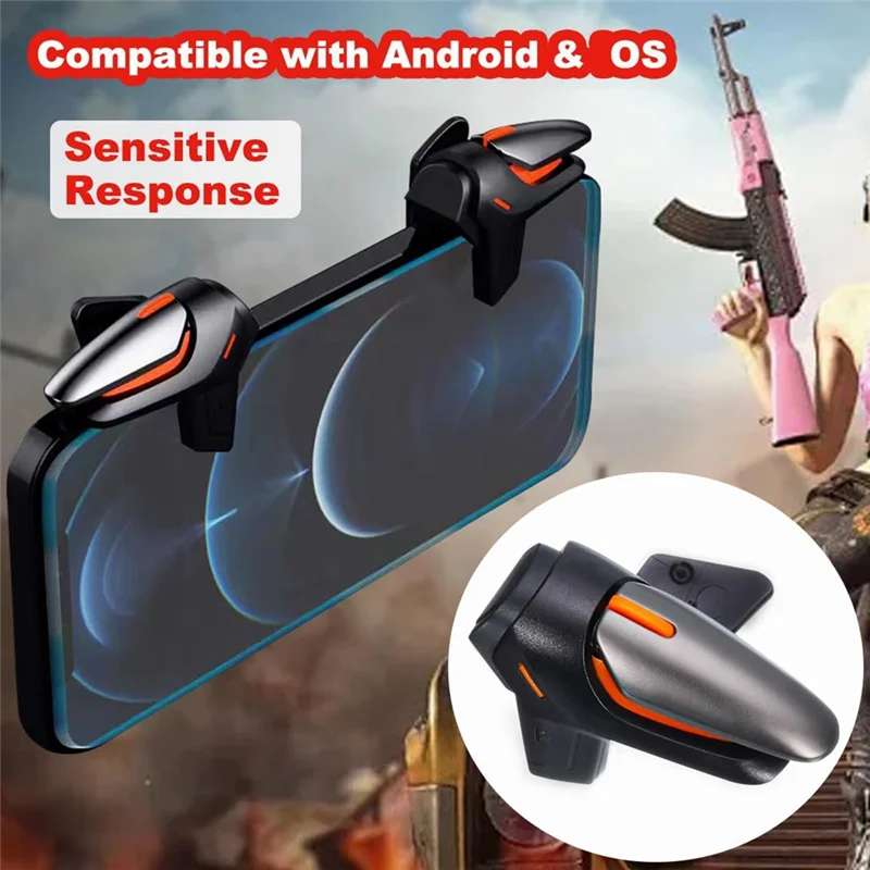 AA60-Phone Triggers For Gaming, New Version Gaming Triggers For Mobile Gaming, Sensitive Aim Phone Gaming Trigger