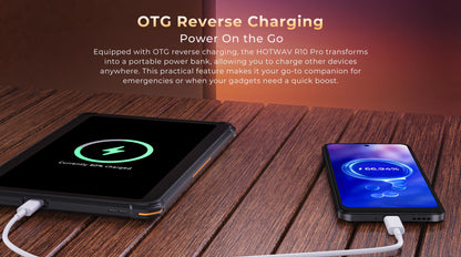 HOTWAV R10 Pro Rugged Tablet 10800mAh Massive Battery 10.1'' HD+ Display Pad Android 14 8GB 256GB 13MP 4G Global Tablet PC