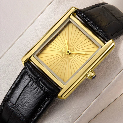New Elegant Watches for Women and Men Fashion Leather Strap Waterproof Quartz Wristwatches Couple's Watches Gifts Drop Shipping