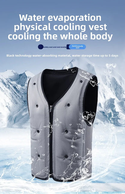 Premium Cooling Jacket with Custom Logo AirConditioned Vest for Couples Ideal Outdoor Workwear & Protection Gear