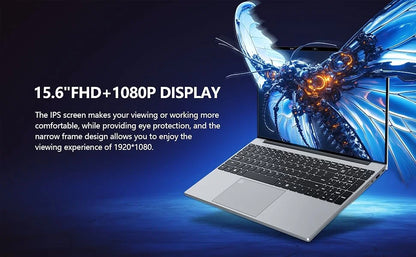 15.6 Inch 4K HD Gaming Laptop Intel Core i9 9900 Win11 16GB RAM 1TB SSD Ultra Slim Portable Office Business Notebook Computer