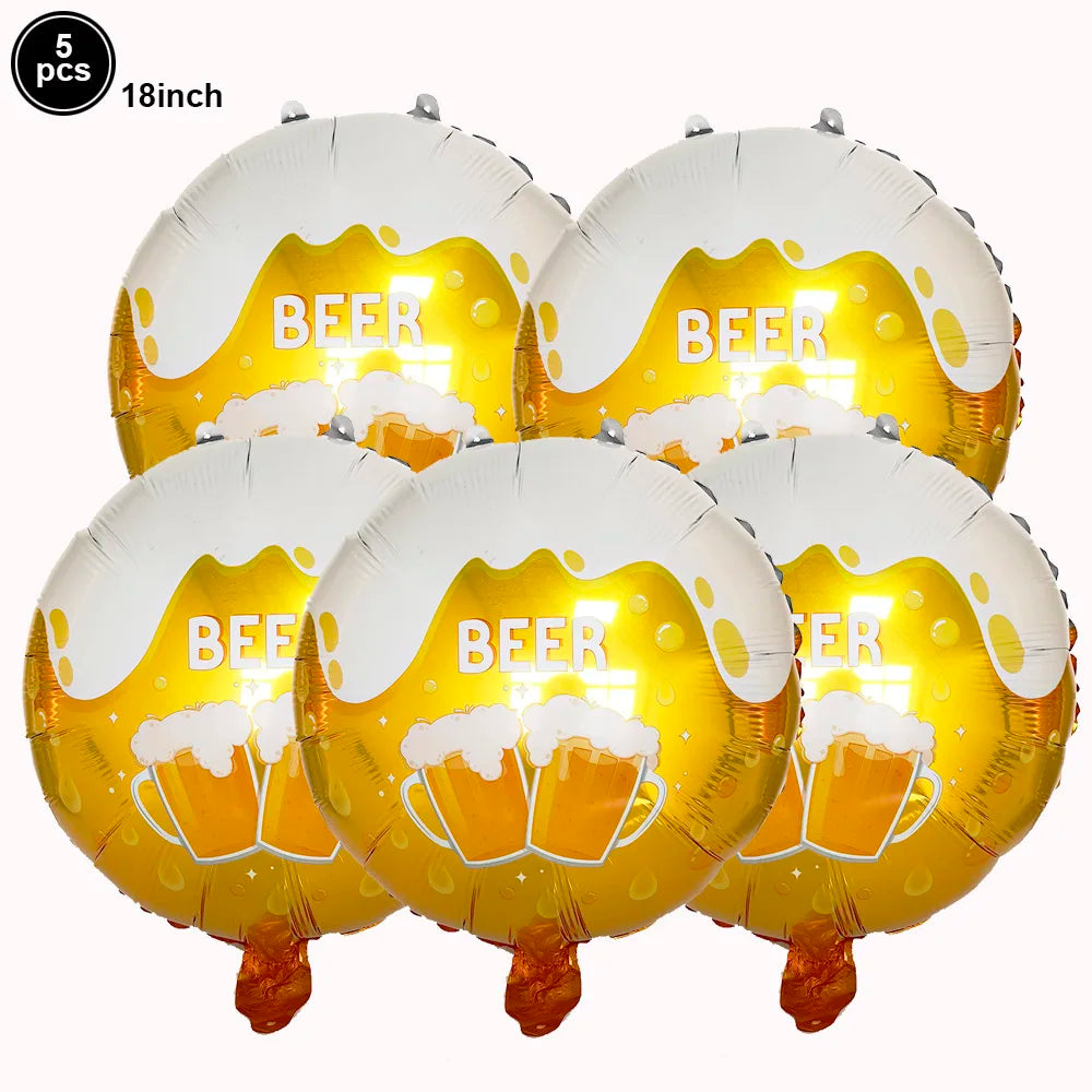 Super Dad Balloons Happy Father's Day Champagne Foil Helium Ball Champagne Beer Ballon Father's Day Gifts Supplies Globos