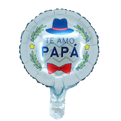 10pcs 10inch Happy Father's Day Foil Balloons Fathers Day Spanish Te Amo Papa Air Globos For Father Birthday Party Decorations