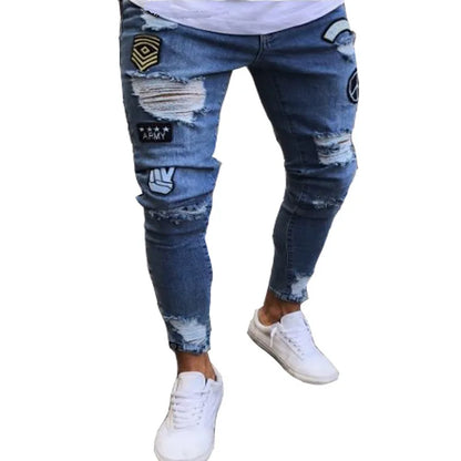 Stretch Slim Baggy Jeans