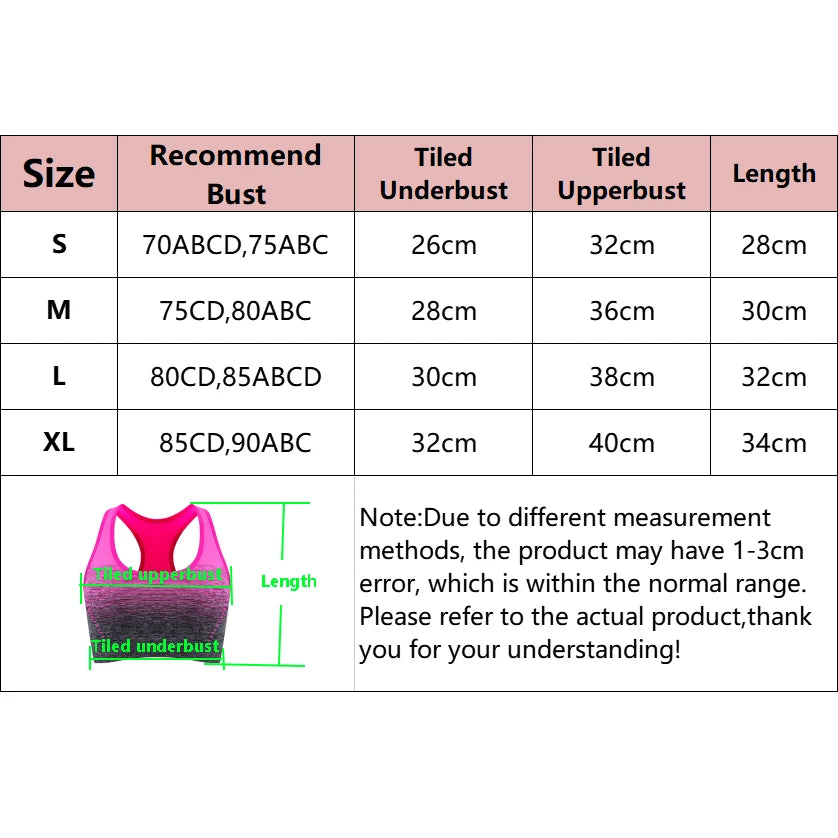 Gradient Padded Breathable Workout Sports Bra