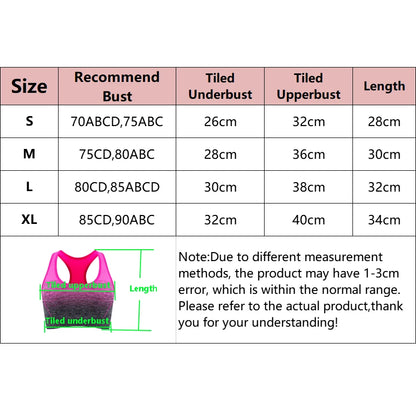 Gradient Padded Breathable Workout Sports Bra