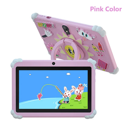 2025 New 7 Inch Cartoon Pattern Kids' tablet Quad Core 4GB+64GB ROM Android 13 Learning Education Games Tablets Children's Gifts
