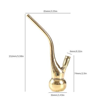 2025 New 1Pcs Held 2-purpose Mini Hookah Brass Portable Tobacco Shisha Water Pipes for Smoking Cigarette Accessories