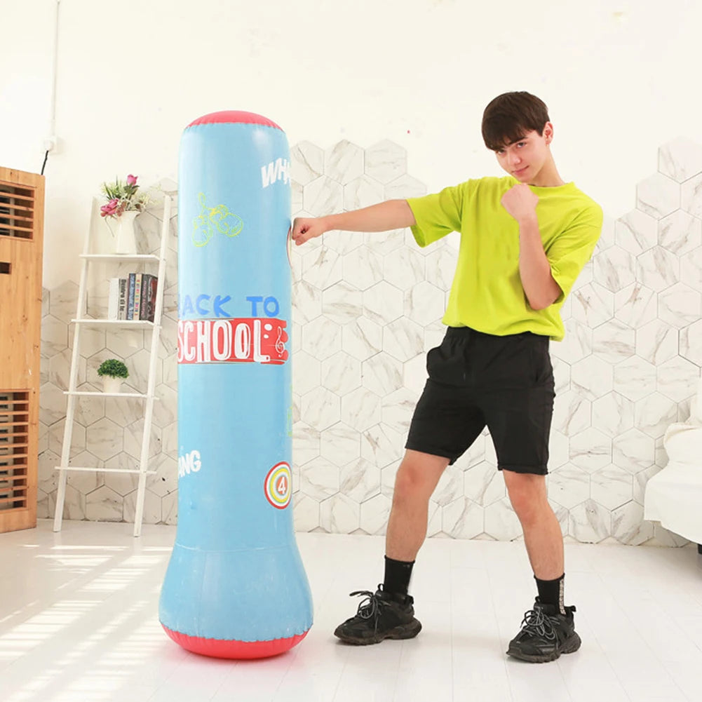 Inflatable Punching Boxing Bag Fitness Training Boxing Sack PVC Sports Fight Column  Kids Boxing Fight Pressure Sandbag